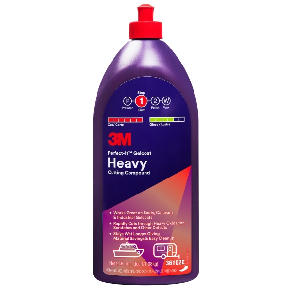 3M Perfect It Gelcoat Heavy Cutting Compound 946ml